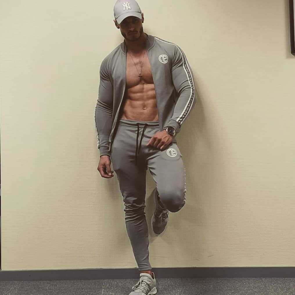 Fitness jacket male