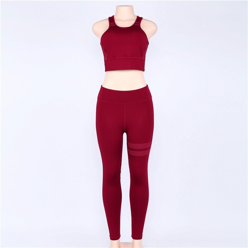 Women sport Suit Gym Yoga Sets Fitness Sportwear Workout Set Fitness Yoga Wear